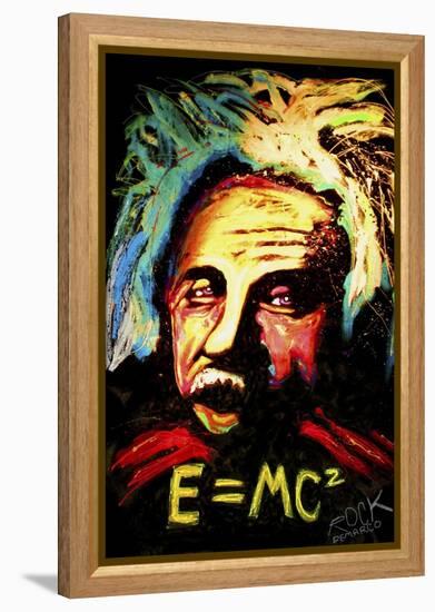 Einstein Signed-Rock Demarco-Framed Premier Image Canvas