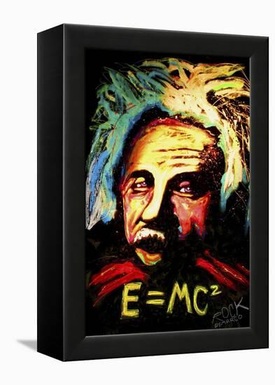 Einstein Signed-Rock Demarco-Framed Premier Image Canvas