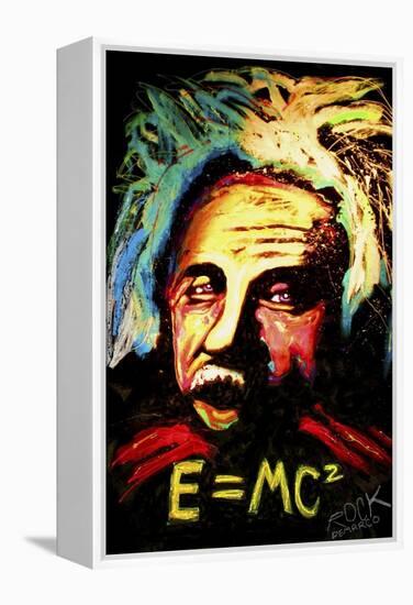 Einstein Signed-Rock Demarco-Framed Premier Image Canvas