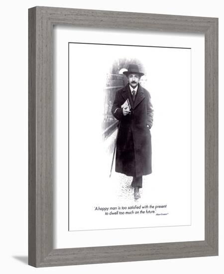 Einstein - The Future-null-Framed Art Print