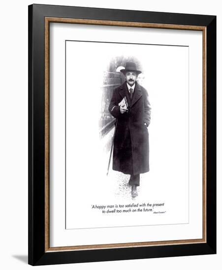 Einstein - The Future-null-Framed Art Print