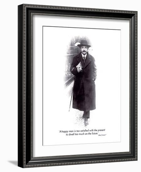 Einstein - The Future-null-Framed Art Print