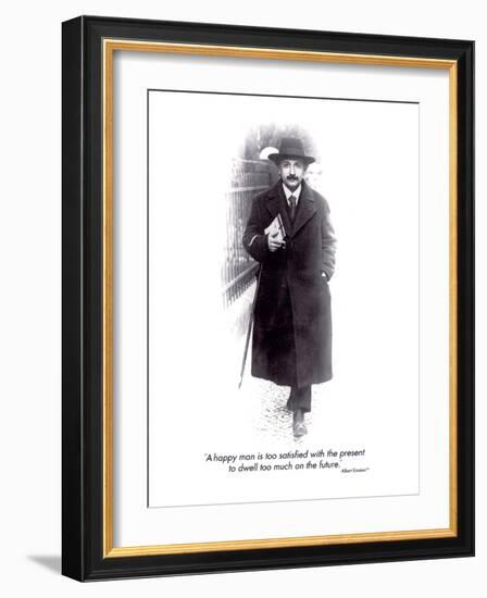 Einstein - The Future-null-Framed Art Print