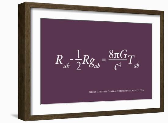 Einstein Theory of Relativity-Michael Tompsett-Framed Premium Giclee Print