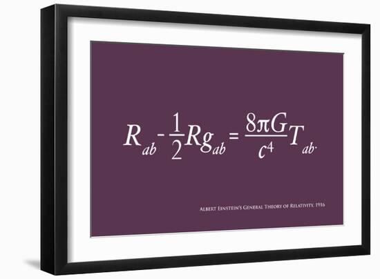 Einstein Theory of Relativity-Michael Tompsett-Framed Premium Giclee Print