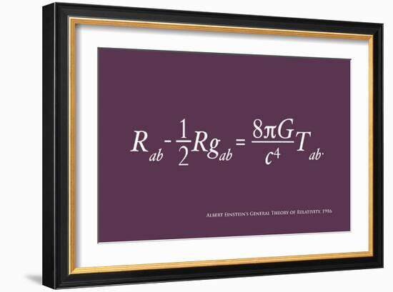 Einstein Theory of Relativity-Michael Tompsett-Framed Premium Giclee Print