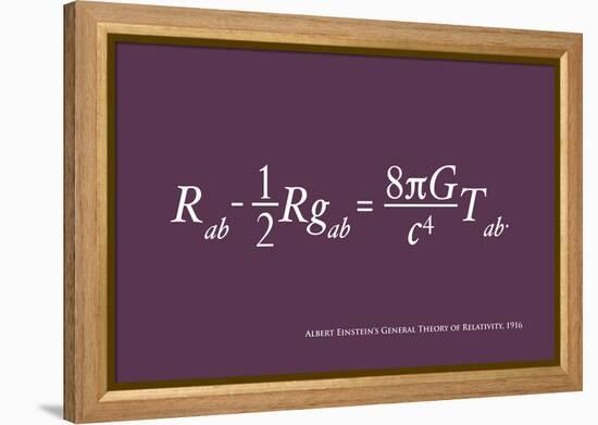 Einstein Theory of Relativity-Michael Tompsett-Framed Stretched Canvas