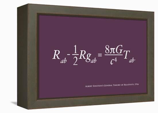 Einstein Theory of Relativity-Michael Tompsett-Framed Stretched Canvas