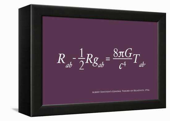 Einstein Theory of Relativity-Michael Tompsett-Framed Stretched Canvas