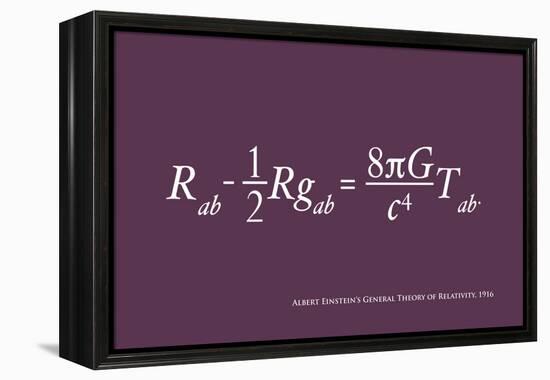 Einstein Theory of Relativity-Michael Tompsett-Framed Stretched Canvas
