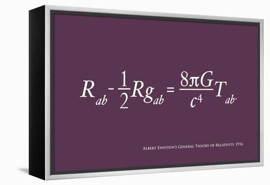 Einstein Theory of Relativity-Michael Tompsett-Framed Stretched Canvas