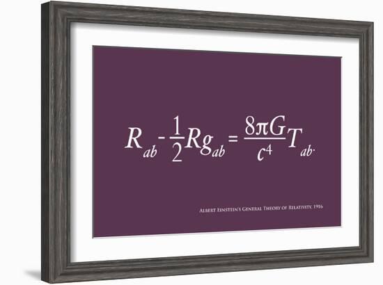 Einstein Theory of Relativity-Michael Tompsett-Framed Art Print