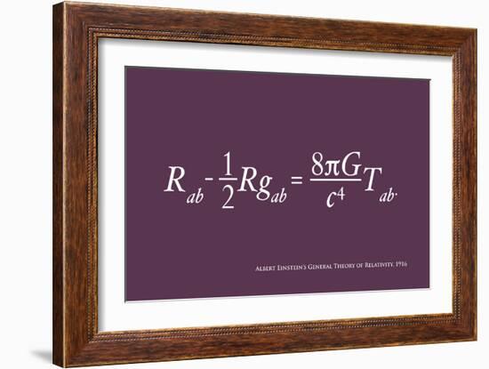 Einstein Theory of Relativity-Michael Tompsett-Framed Art Print