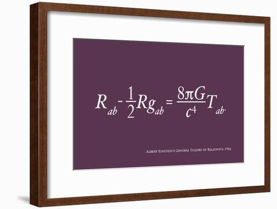 Einstein Theory of Relativity-Michael Tompsett-Framed Art Print