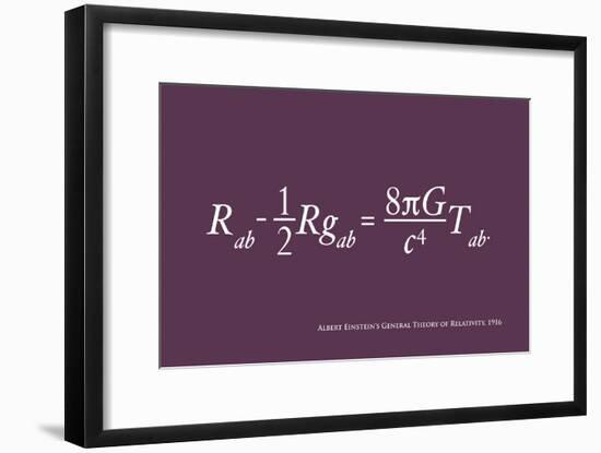 Einstein Theory of Relativity-Michael Tompsett-Framed Art Print