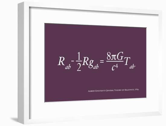 Einstein Theory of Relativity-Michael Tompsett-Framed Art Print