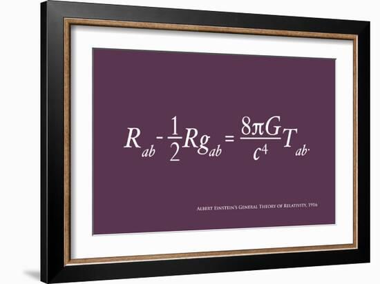 Einstein Theory of Relativity-Michael Tompsett-Framed Art Print