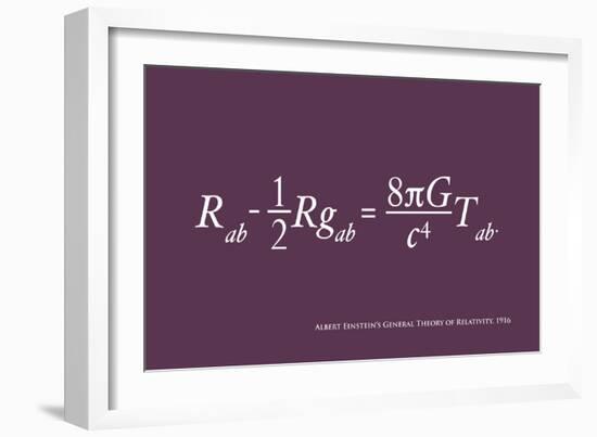 Einstein Theory of Relativity-Michael Tompsett-Framed Art Print