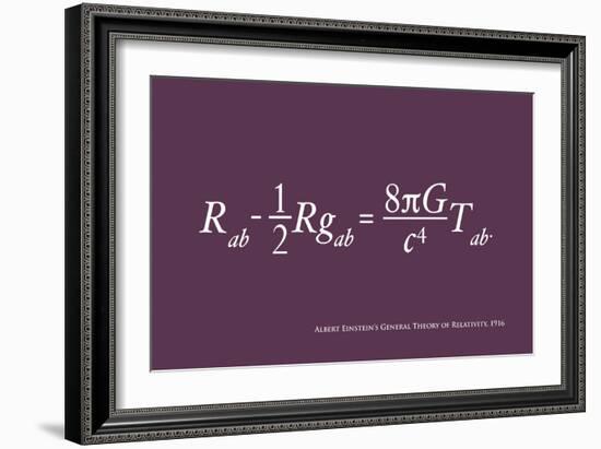 Einstein Theory of Relativity-Michael Tompsett-Framed Art Print