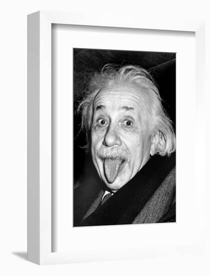 Einstein, Tongue-null-Framed Premium Giclee Print