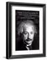 Einstein - True Human Greatness-null-Framed Art Print