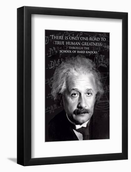 Einstein - True Human Greatness-null-Framed Art Print