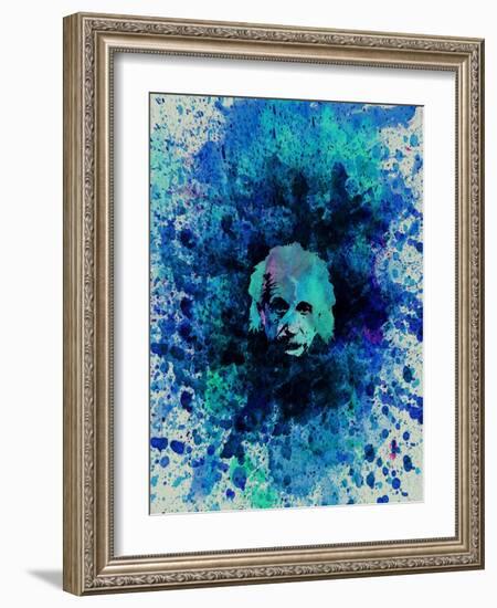 Einstein Watercolor 2-Anna Malkin-Framed Art Print