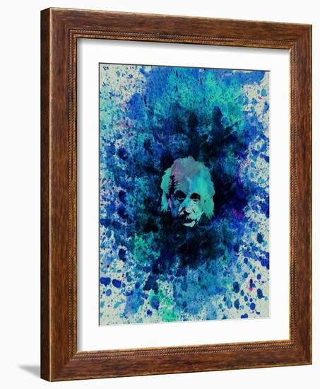 Einstein Watercolor 2-Anna Malkin-Framed Art Print