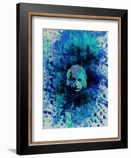 Einstein Watercolor 2-Anna Malkin-Framed Premium Giclee Print