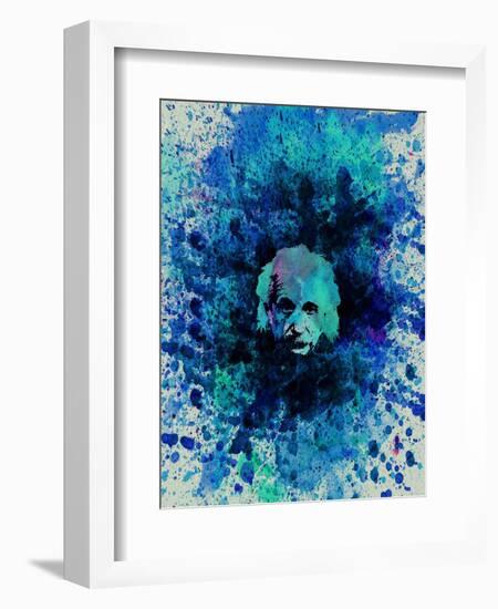 Einstein Watercolor 2-Anna Malkin-Framed Art Print