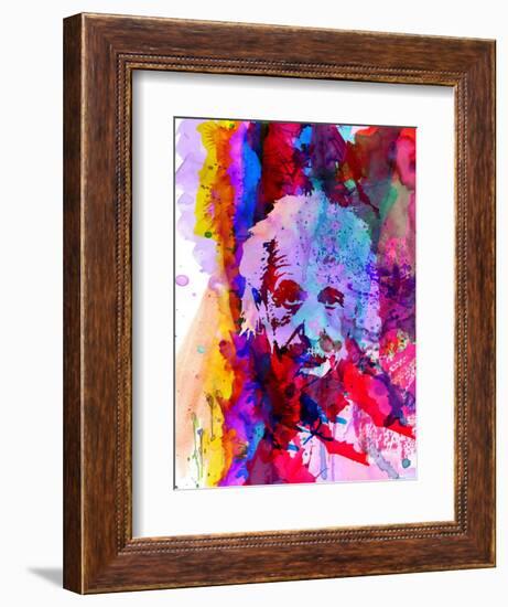 Einstein Watercolor-Anna Malkin-Framed Art Print