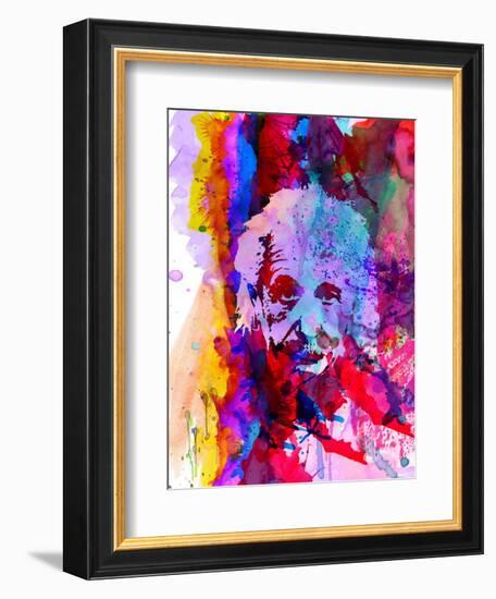 Einstein Watercolor-Anna Malkin-Framed Art Print