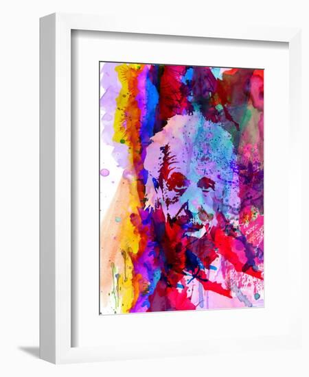 Einstein Watercolor-Anna Malkin-Framed Premium Giclee Print