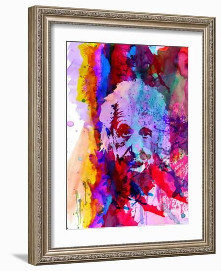 Einstein Watercolor-Anna Malkin-Framed Art Print