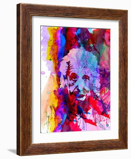 Einstein Watercolor-Anna Malkin-Framed Art Print