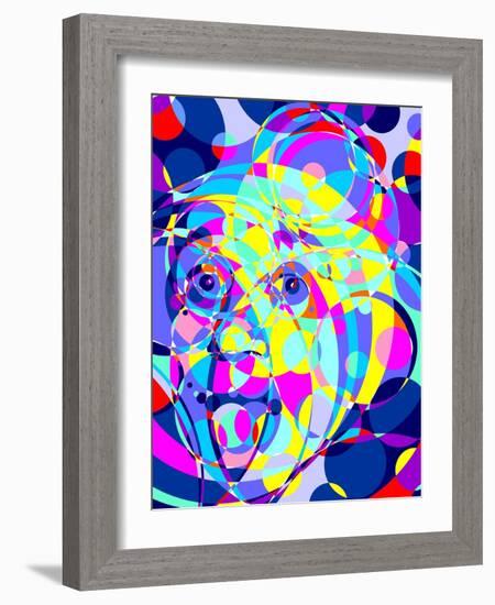 Einstein-Cristian Mielu-Framed Art Print