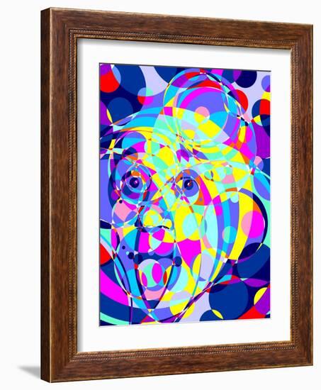 Einstein-Cristian Mielu-Framed Art Print