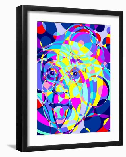 Einstein-Cristian Mielu-Framed Art Print