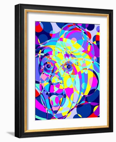 Einstein-Cristian Mielu-Framed Art Print