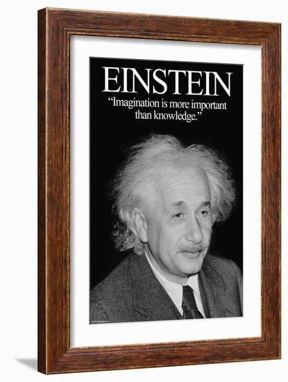 Einstein-Wilbur Pierce-Framed Art Print