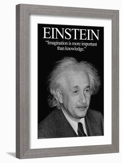 Einstein-Wilbur Pierce-Framed Art Print