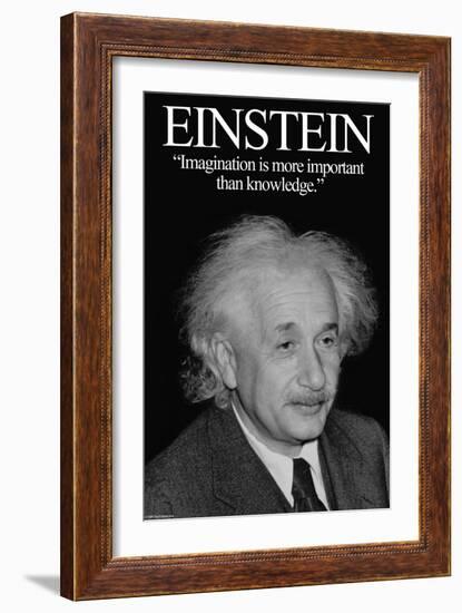 Einstein-Wilbur Pierce-Framed Art Print