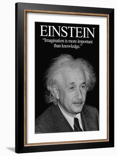 Einstein-Wilbur Pierce-Framed Art Print