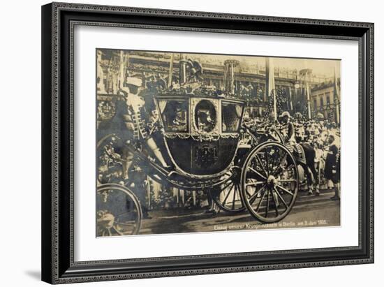 Einzug Der Kronprinzessin in Berlin 1905, Kutsche-null-Framed Giclee Print