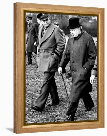 Eisenhower Churchill-null-Framed Premier Image Canvas