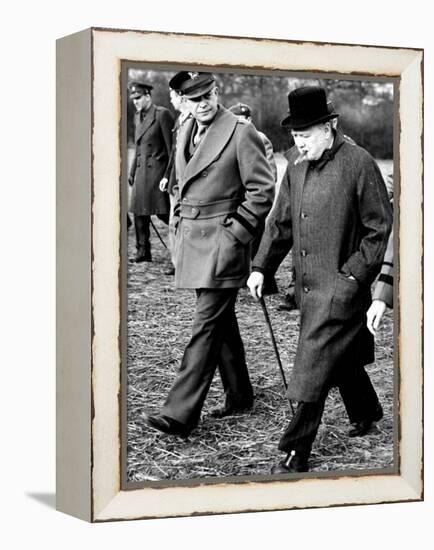 Eisenhower Churchill-null-Framed Premier Image Canvas