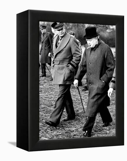 Eisenhower Churchill-null-Framed Premier Image Canvas