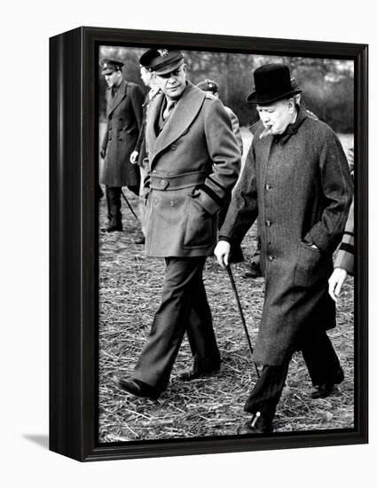 Eisenhower Churchill-null-Framed Premier Image Canvas