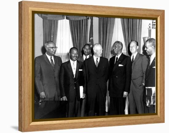 Eisenhower Civil Rights Leaders-Associated Press-Framed Premier Image Canvas