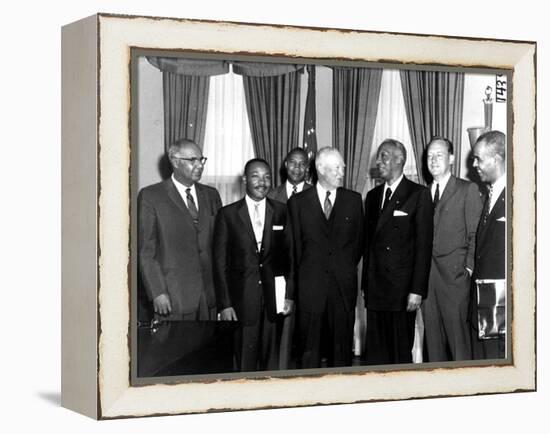 Eisenhower Civil Rights Leaders-Associated Press-Framed Premier Image Canvas